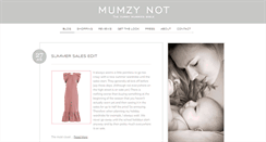 Desktop Screenshot of mumzynot.com